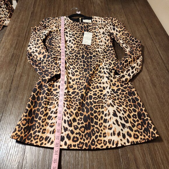 Tuckernuck x India Hicks Leopard Domino Dress NWT Brown Med - Picture 2 of 8